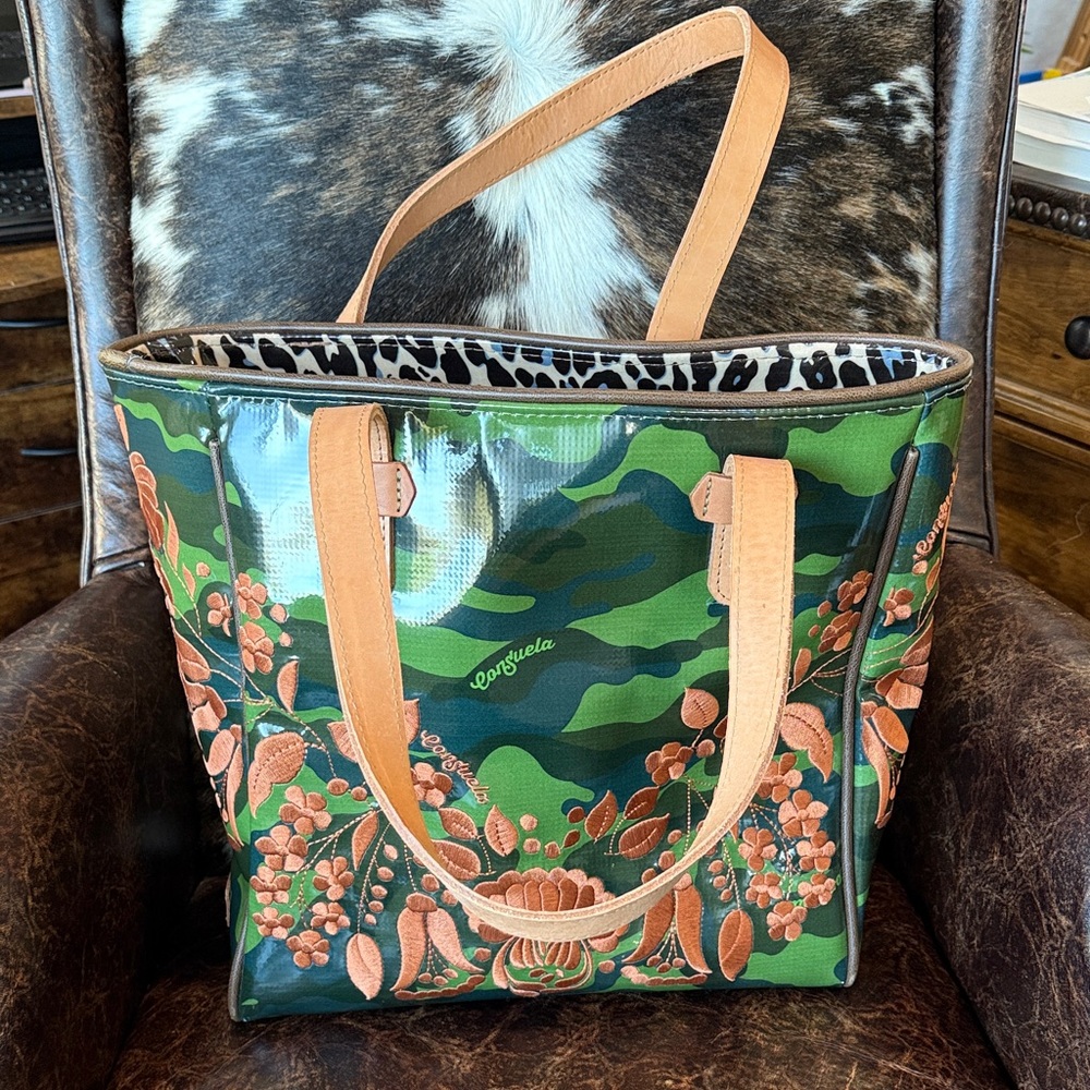Consuela Camouflage Floral Tote Bag